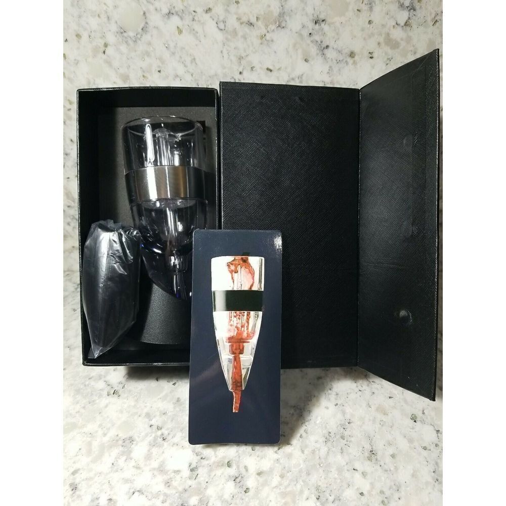 ARIA Essential Triple Red Wine Aerator Pourer Decanter Smooth No Drip Aerating